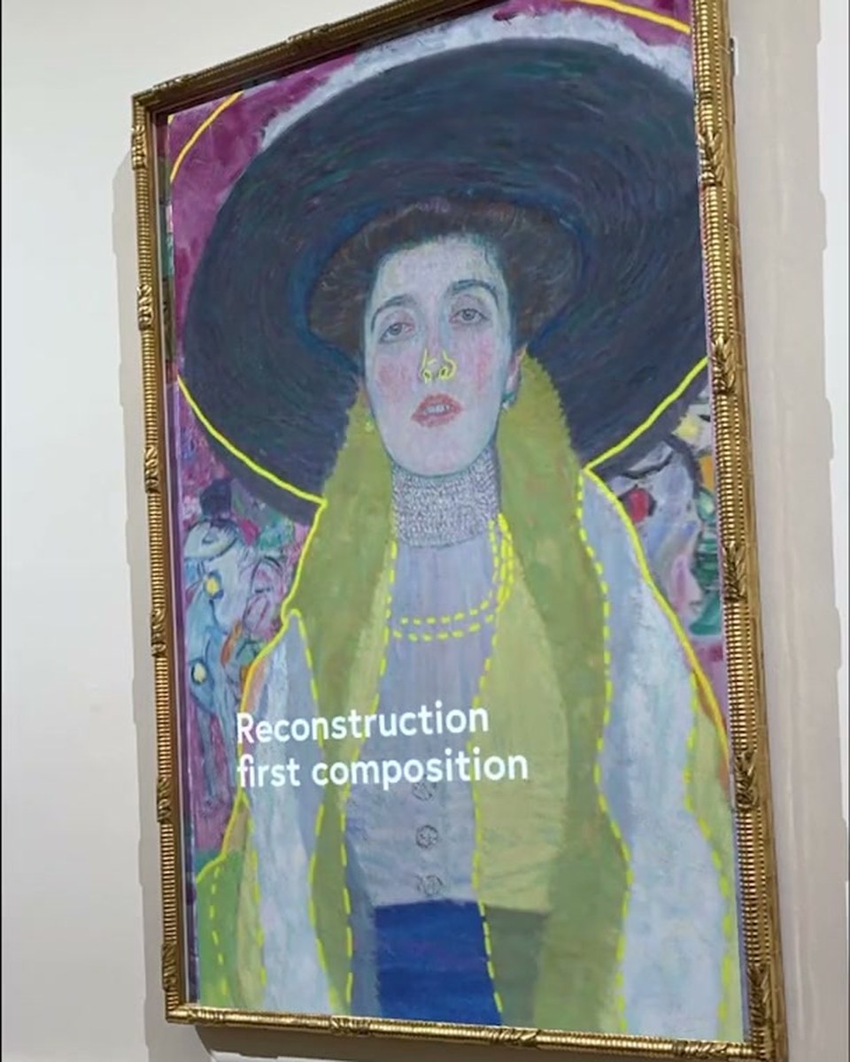 Adele animated: Klimt AR at the Belvedere