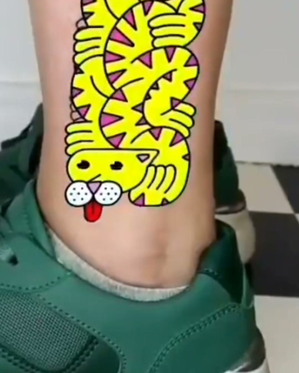 A tattoo with an AR layer, by Verena Mack
